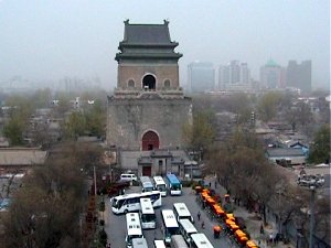 The Bell Tower viewed from the Drum Tower