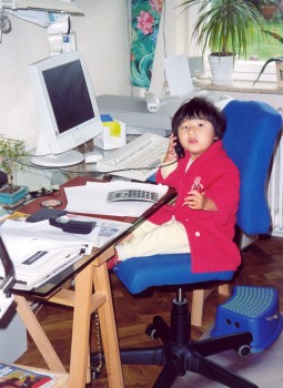 Steven's secretary at work - autumn 2000