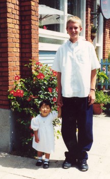 Thomas and Yanmei - June 2000 - at Thomas' confirmation and Yanmei's baptism