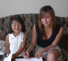 Yanmei and Charlotte - July 2003