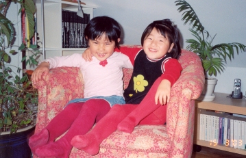 Yanmei and Amanda - March 2003