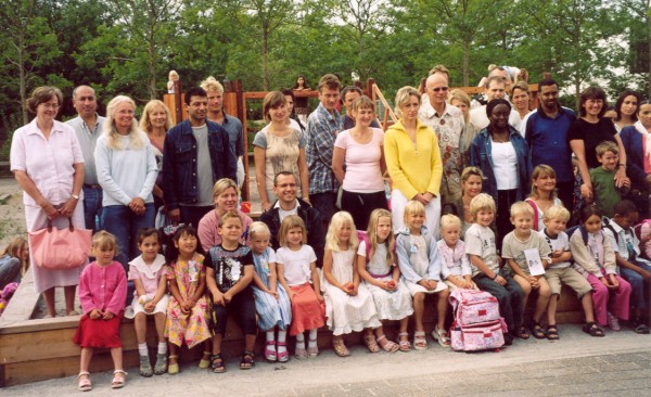First day class picture 0a, Hje Gladsaxe School, August 2004 