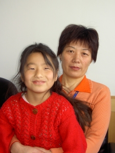 Yanmei with her nanny