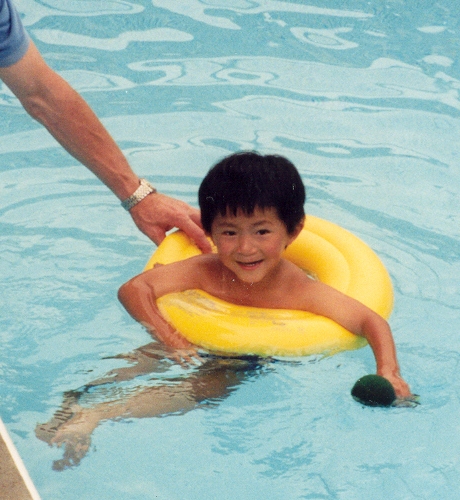 In the pool - Canada, July, 2003