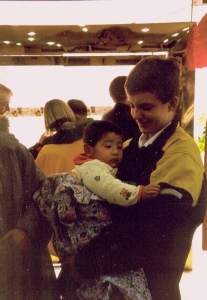 Thomas with Yanmei at the photographer