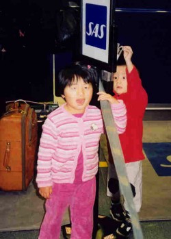 Daji and Yanmei at check-in