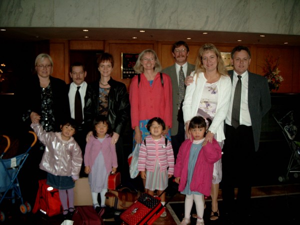 Our group picture, just prior to us walking across the road to the Civil Affairs Office