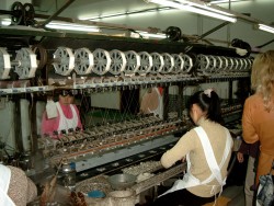 Spinning silk