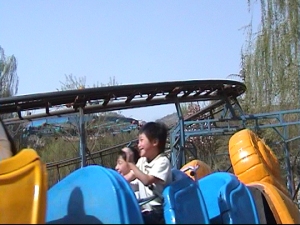 Daji and Yanmei on the Roller Coaster