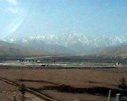 Snow capped mountains 2 hours outside Lanzhou