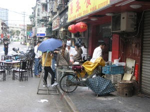 Local street restaurant