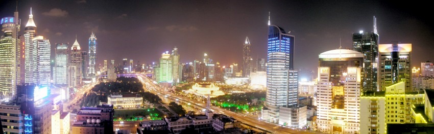 Night view from our hotel