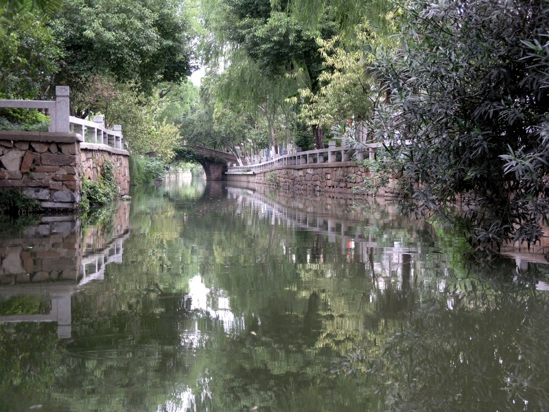 This could be any river/canal - but is a beautiful view with the water, stones and trees