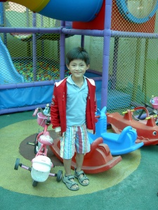 Daji in the playground