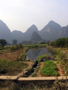 Cykling in the countryside, just outside Yangshou