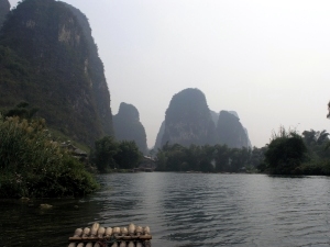 Bamboo rafting along the Yulong River