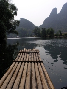 Bamboo rafting along the Yulong River