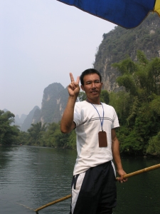 Bamboo rafting along the Yulong River