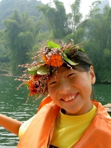 Bamboo rafting along the Yulong River