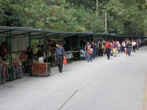 Market stalls - at the end of the market day