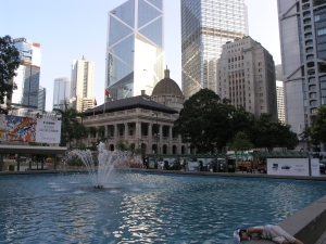 Business area of Hong Kong