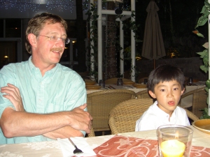 Ready for dinner in Hong Kong park