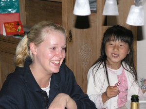 Vivi and Yanmei at Daji's birthday