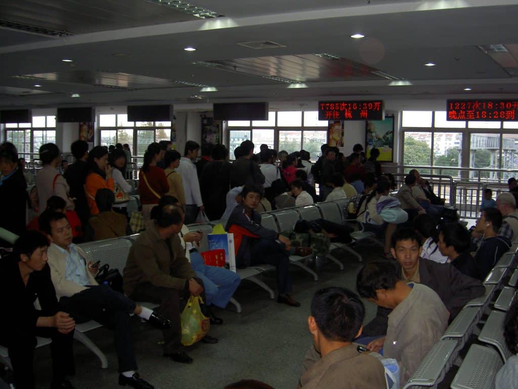 Suzhou, train station